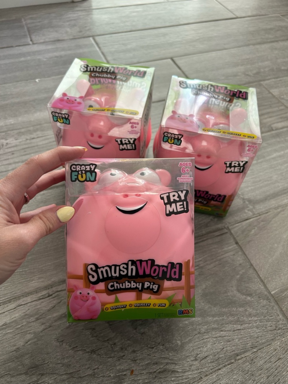 SmushWorld Chubby Pig Squishy Toy - Pink